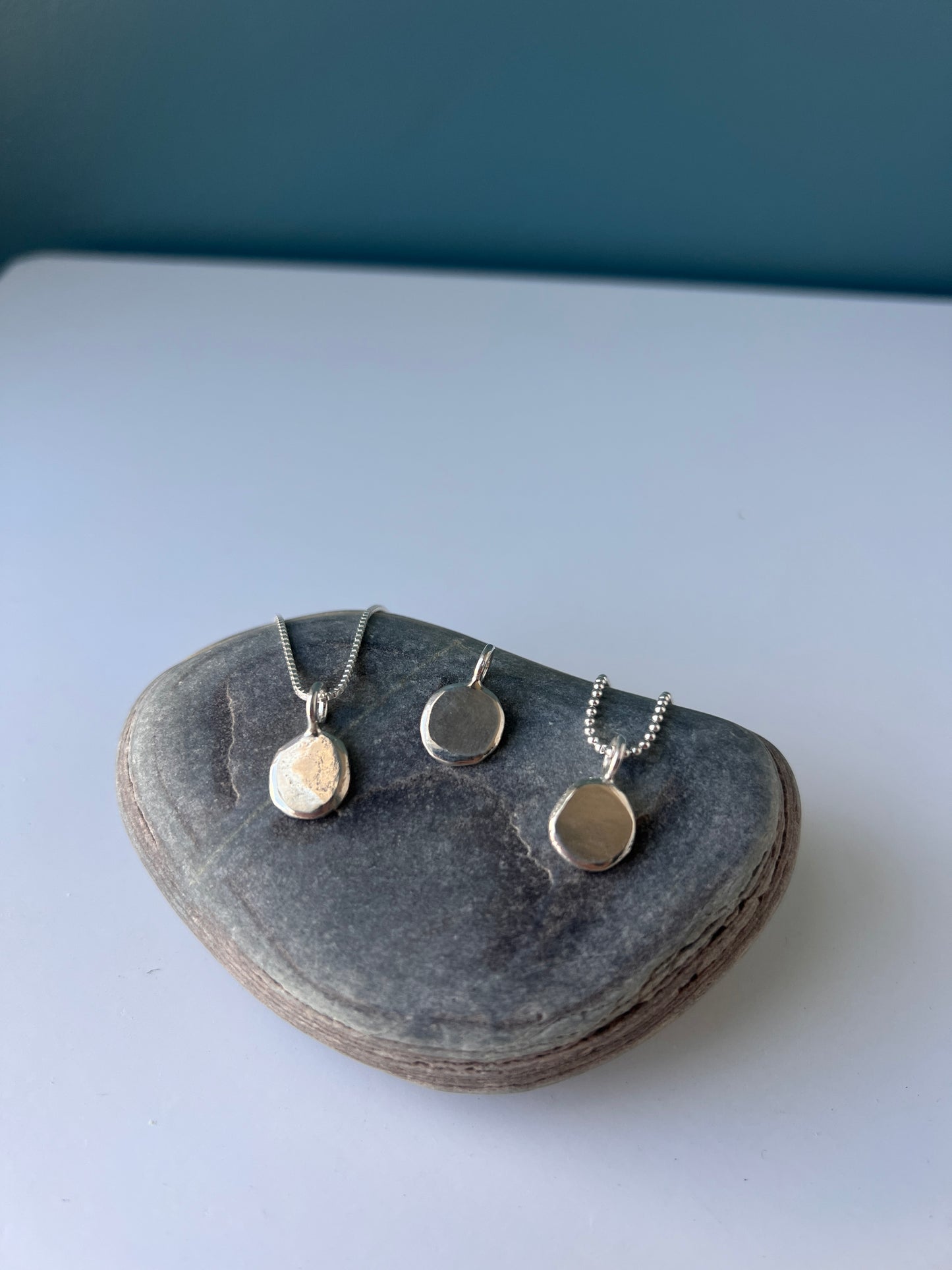 Custom Large Silver Dot Necklace