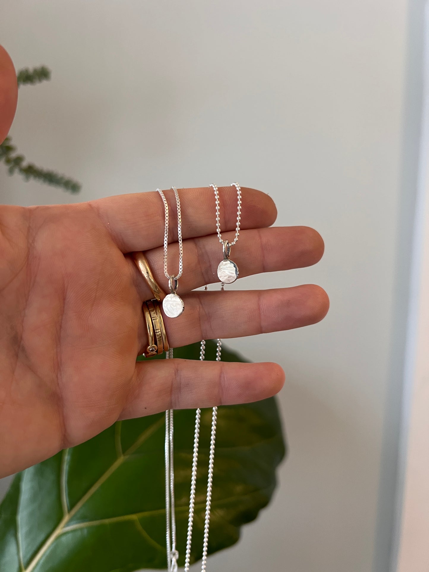 Sterling Silver Dot Necklace