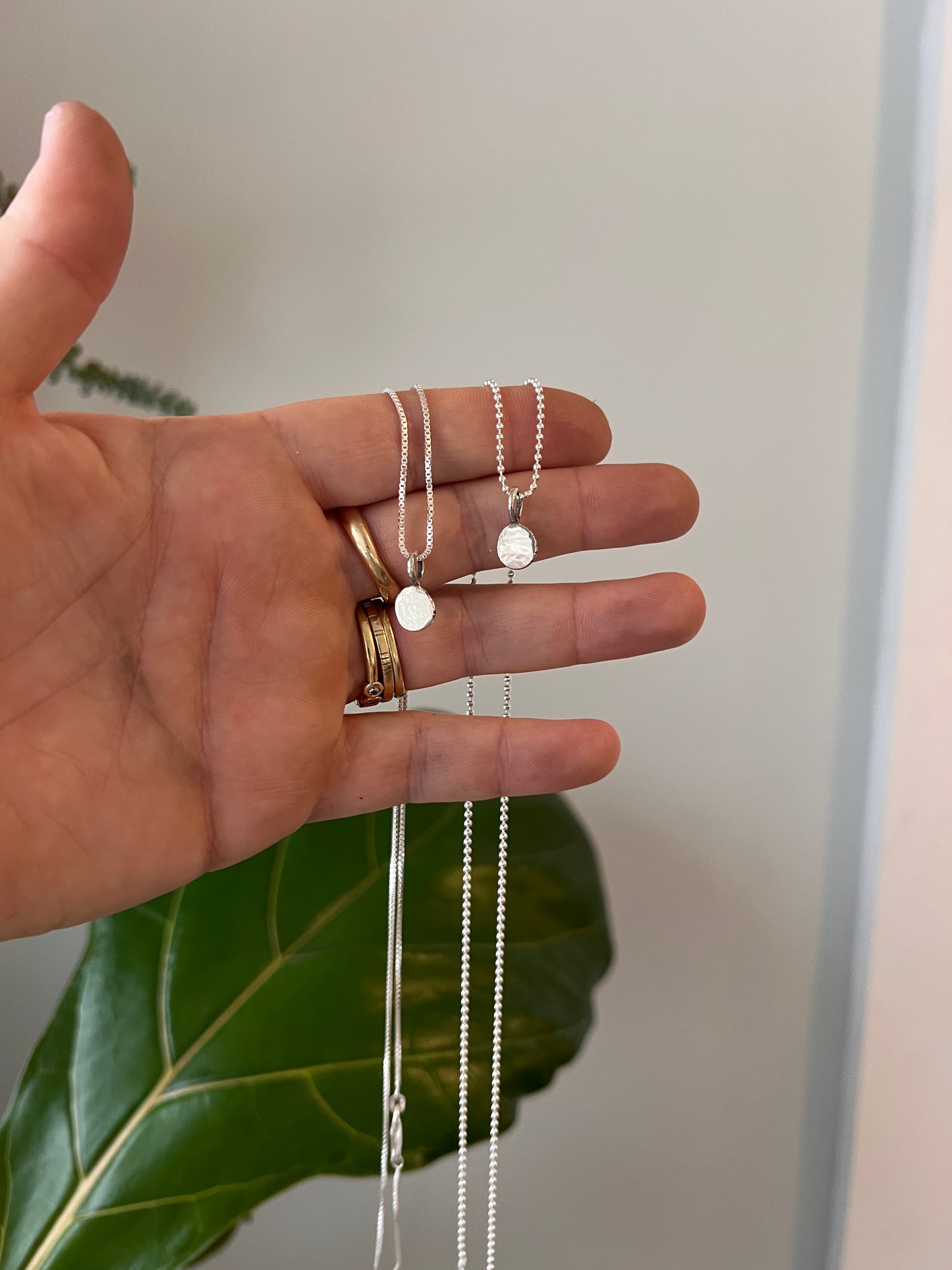 Sterling Silver Dot Necklace