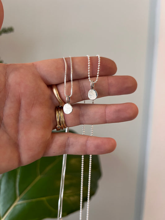 Sterling Silver Dot Necklace
