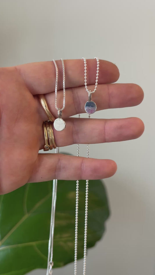 Sterling Silver Dot Necklace