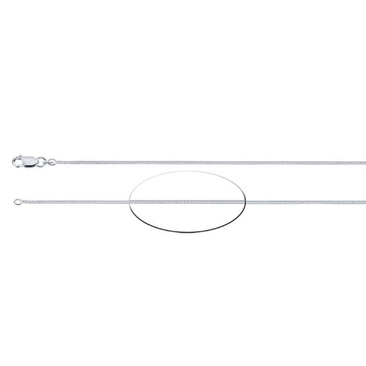 Sterling Silver 1mm Box Chain