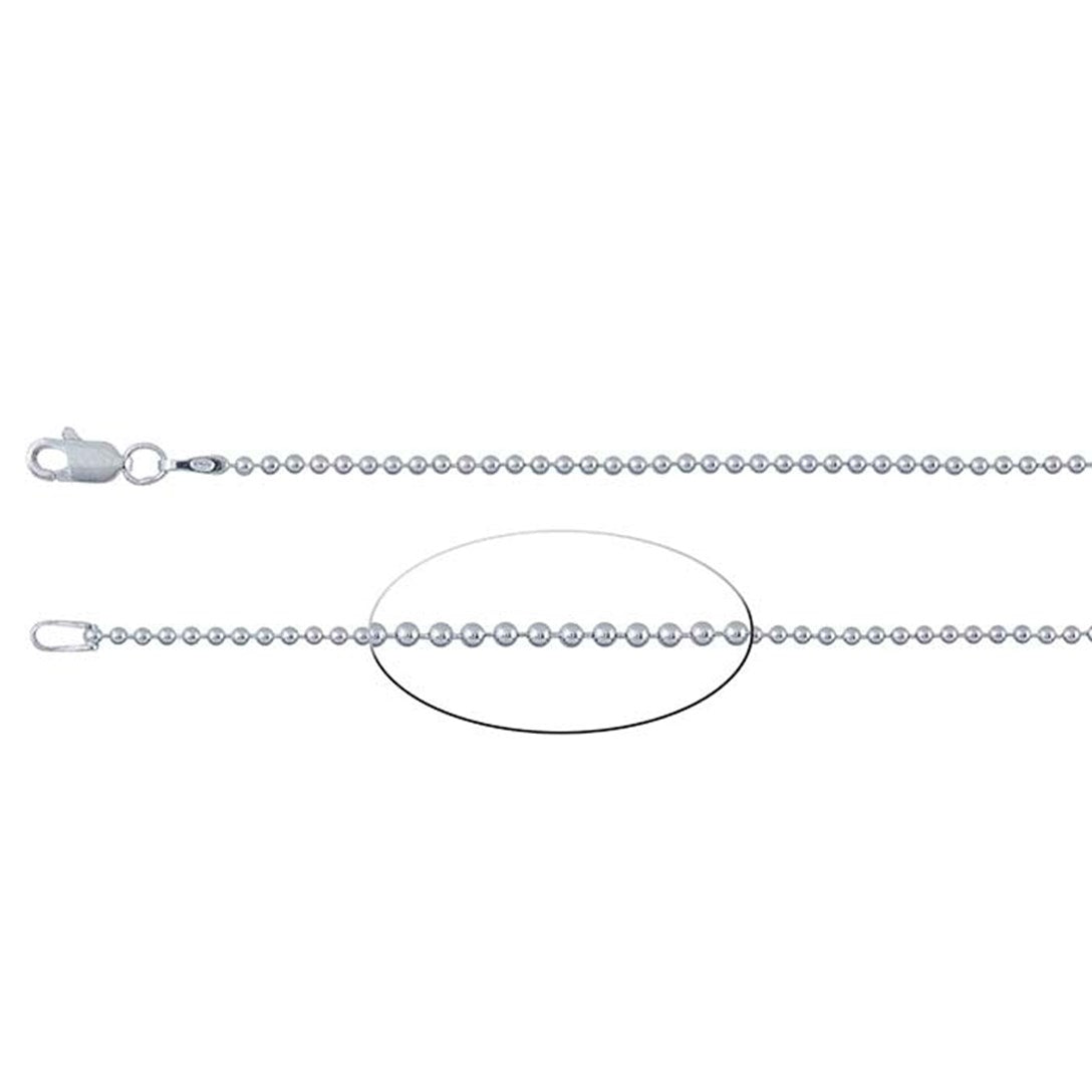 Sterling Silver 1.5mm Bead Chain