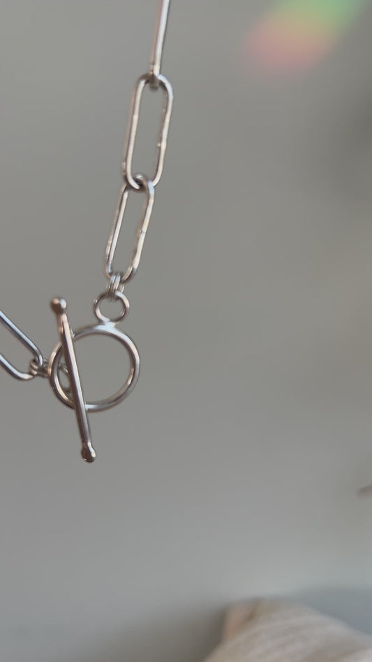 Paperclip Chain Necklace Toggle