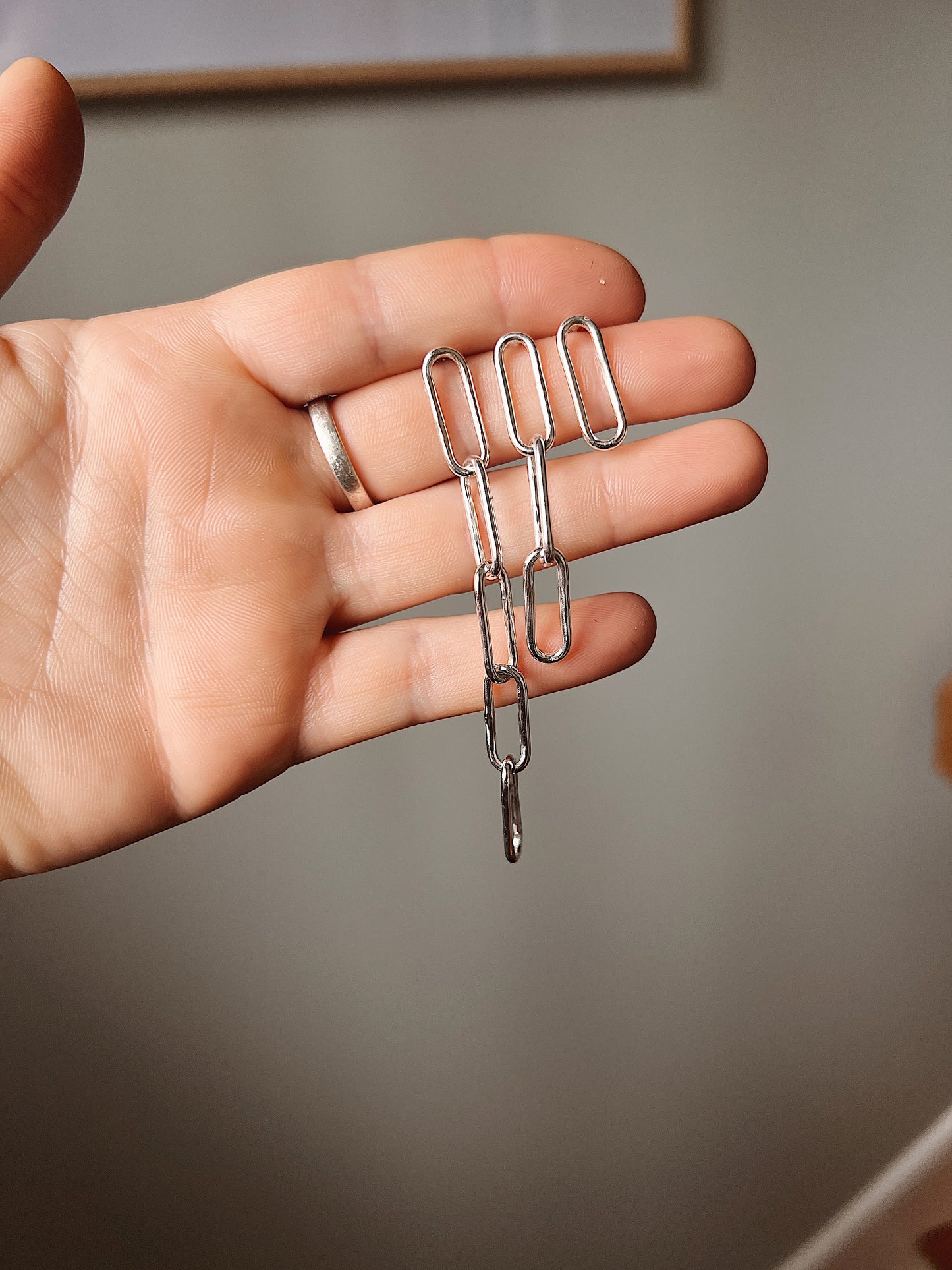 Paperclip Chain Studs