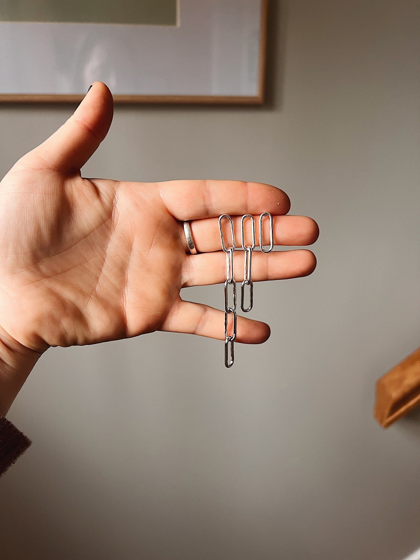 Paperclip Chain Studs
