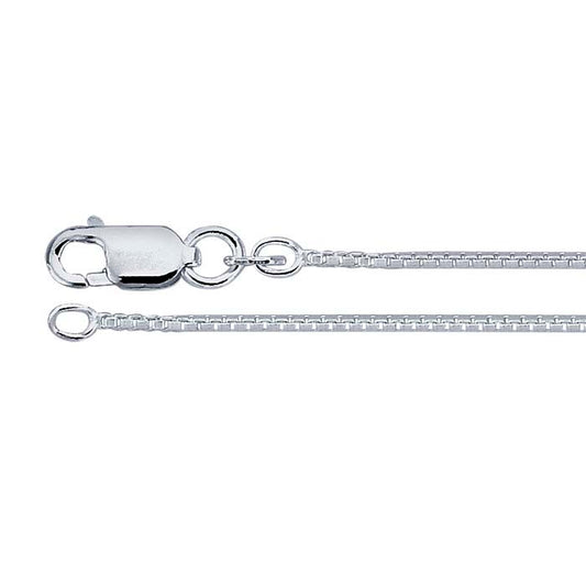 Sterling Silver 1mm Box Chain
