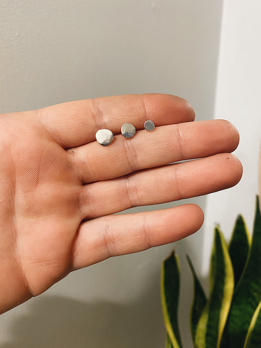 Sterling Silver Dot Studs