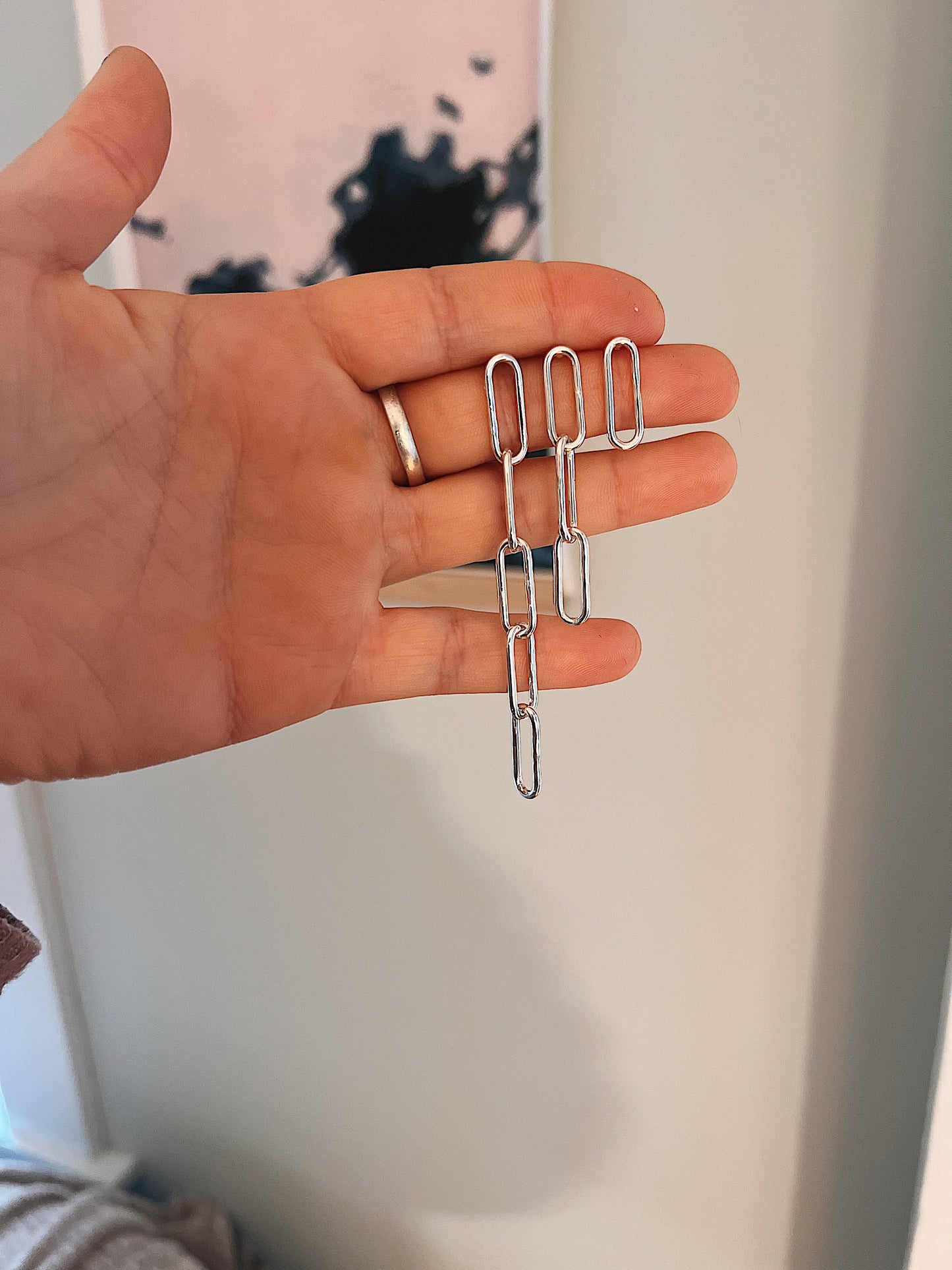 Paperclip Chain Studs