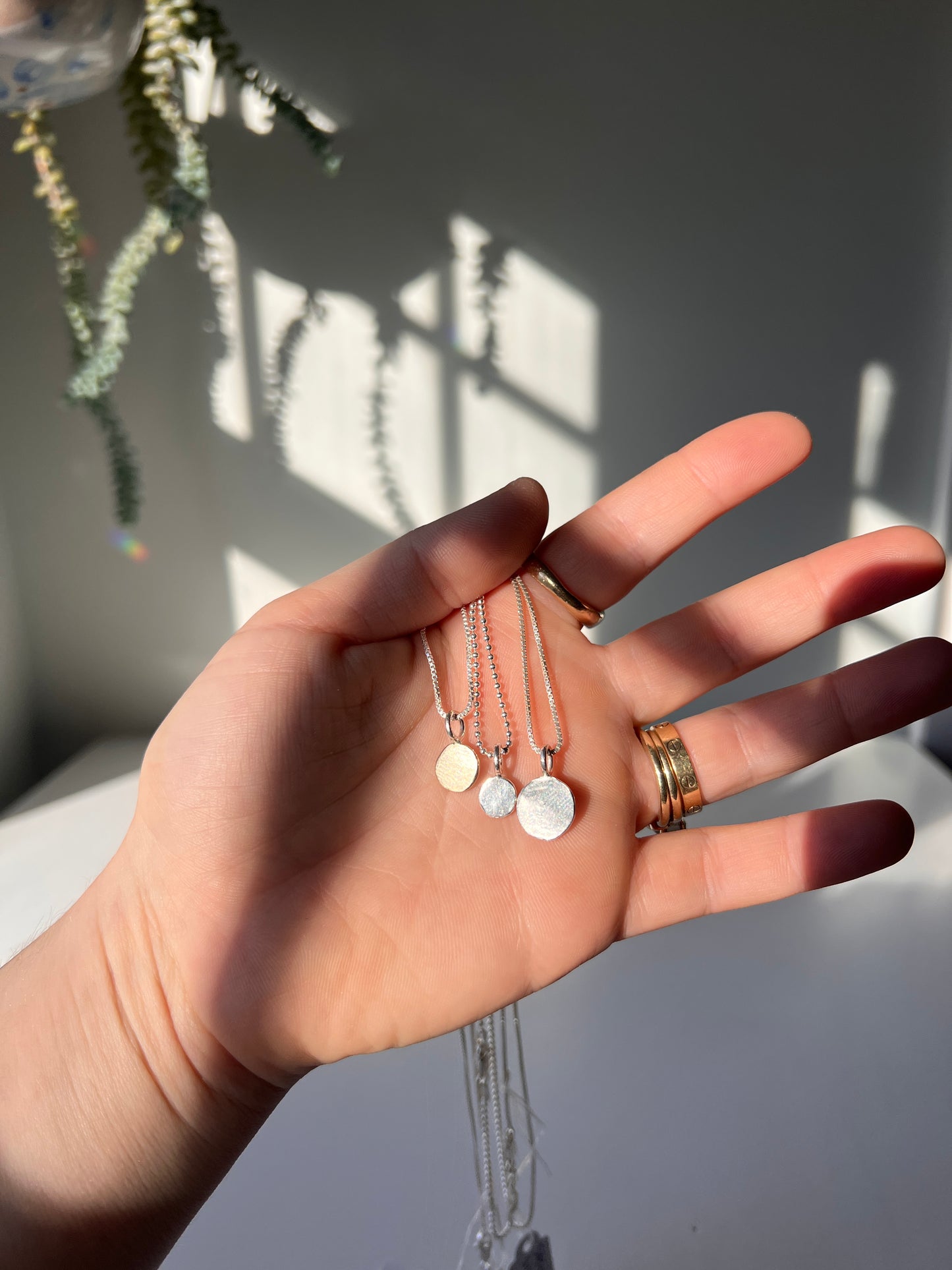 Medium Gold Dot Necklace