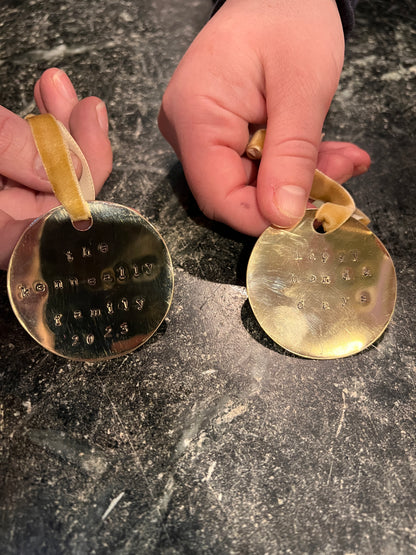 Custom Brass Ornament