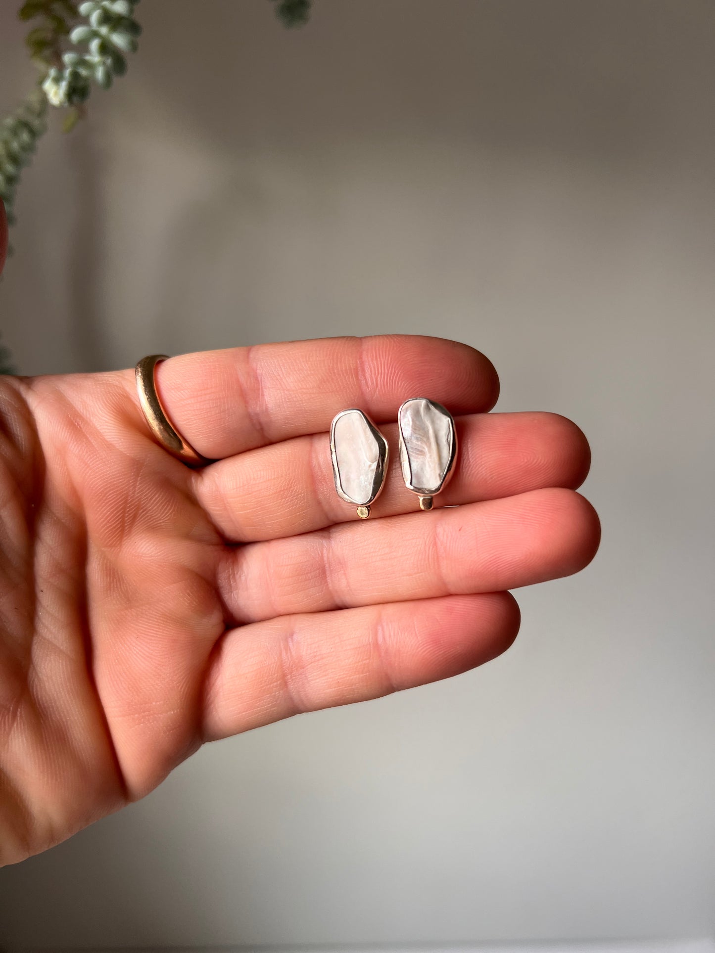 Mussel Shell Studs #2