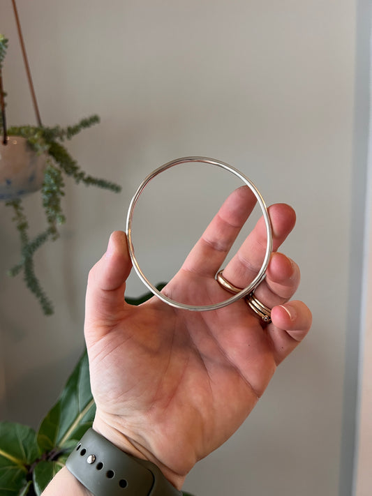 Sterling Silver Organic Bangle