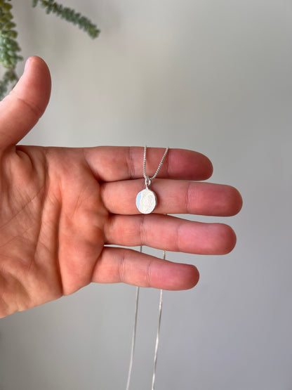 Custom Large Silver Dot Necklace