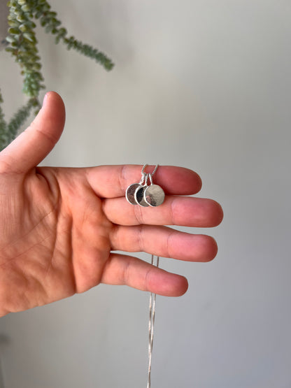 Custom Large Silver Dot Necklace