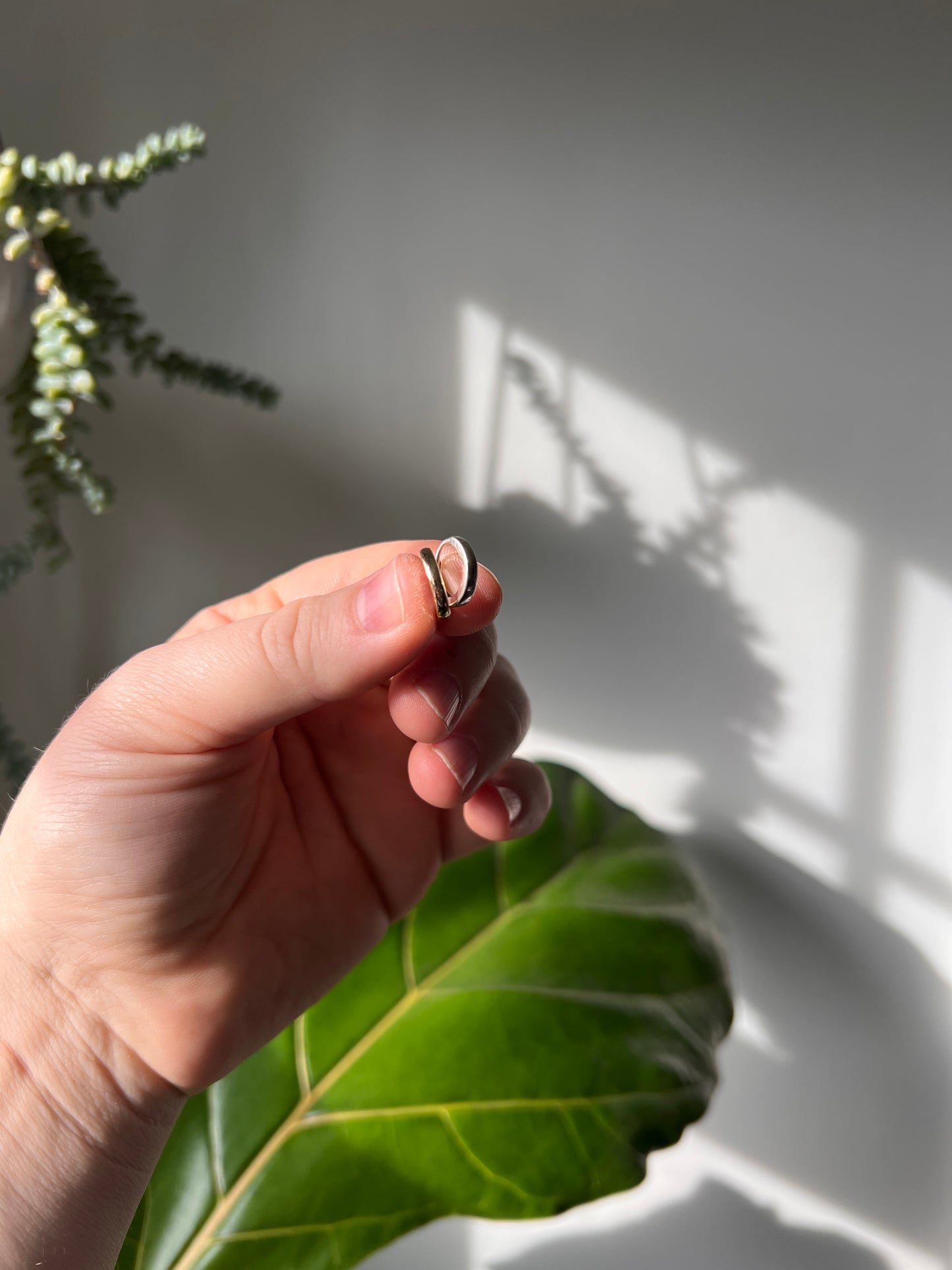 14k Yellow gold Mini Hoops