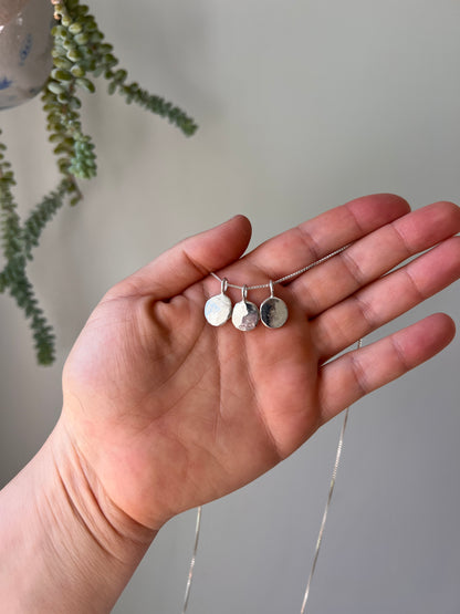Custom Large Silver Dot Necklace