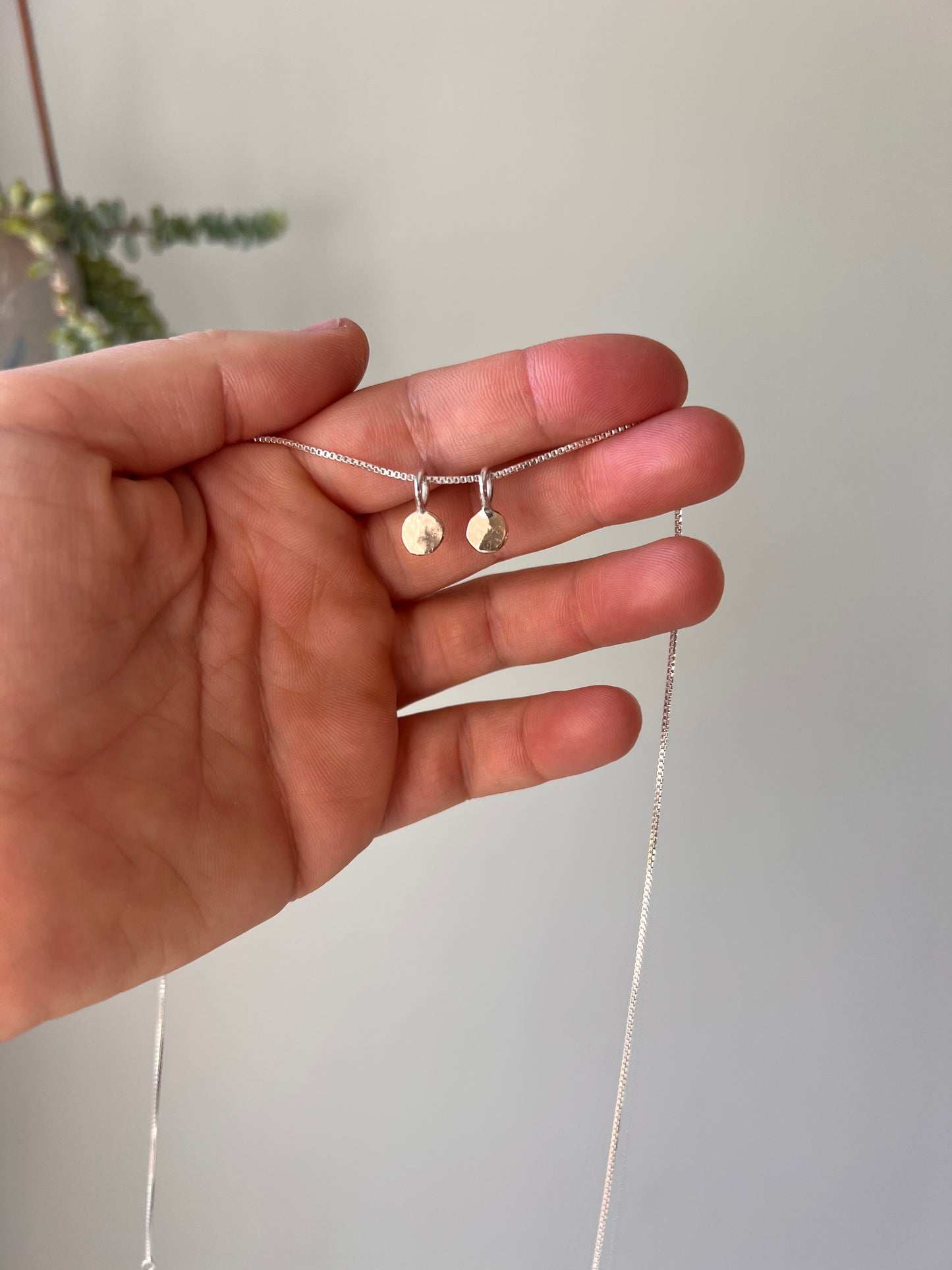 14k Gold Dot Necklace