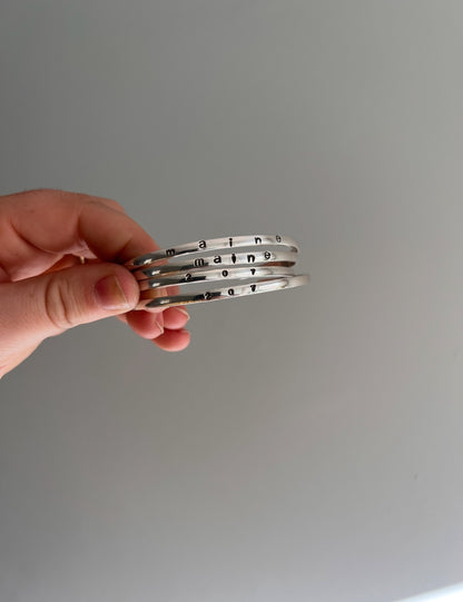 Custom Sterling Silver Cuff