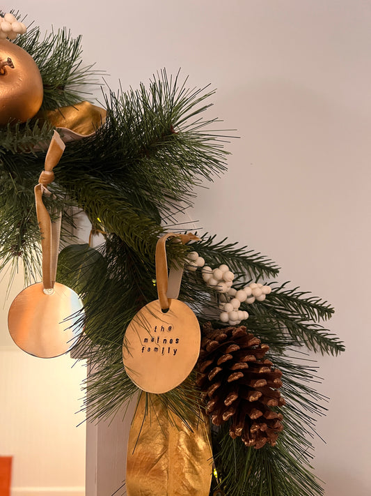 Custom Brass Ornament