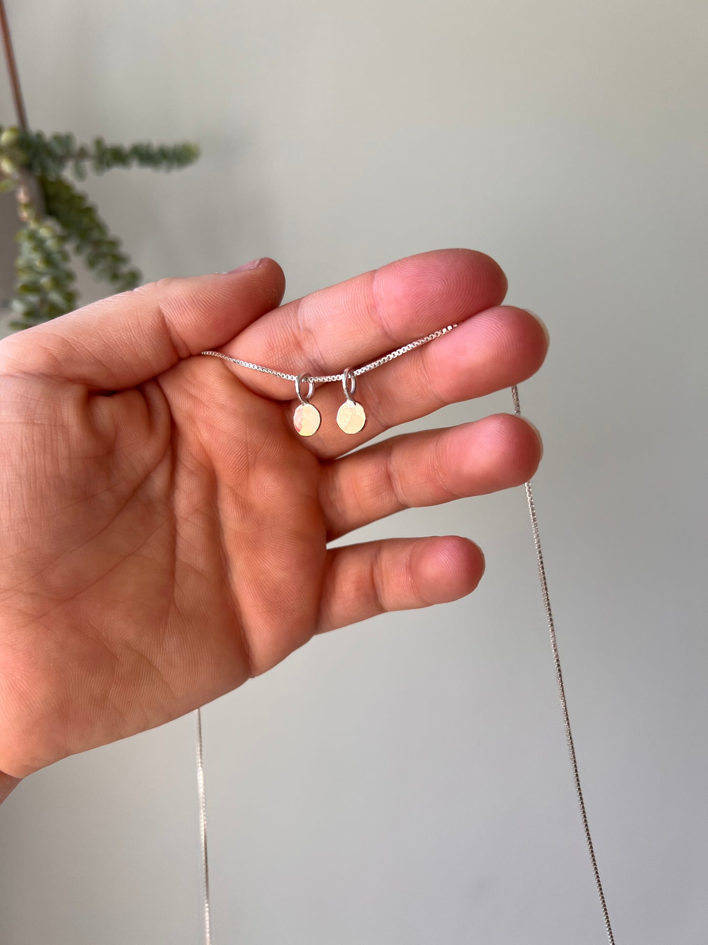 14k Gold Dot Necklace