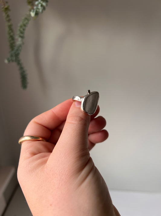 Ocean Point Mussel Shell Ring #136