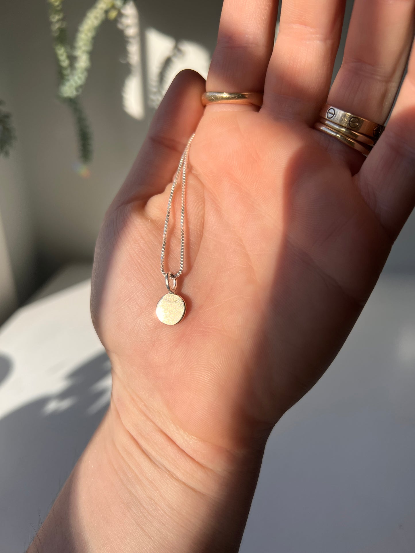 Medium Gold Dot Necklace