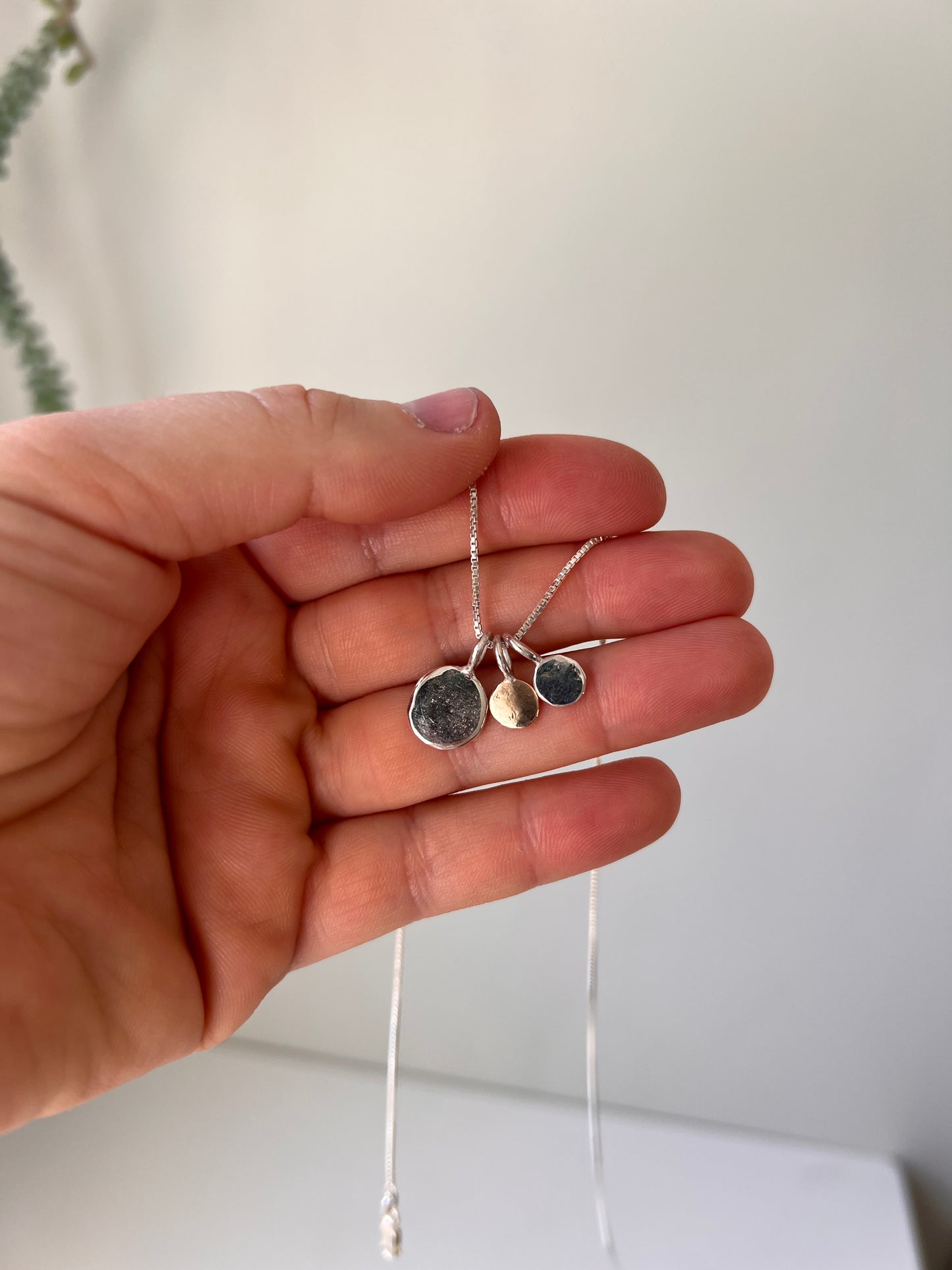 14k Gold Dot Necklace
