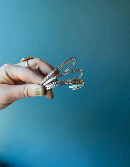 Custom Sterling Silver Cuff