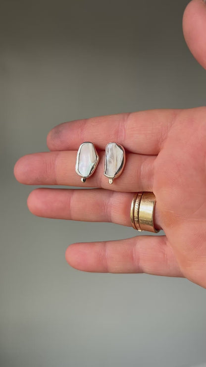 Mussel Shell Studs #2