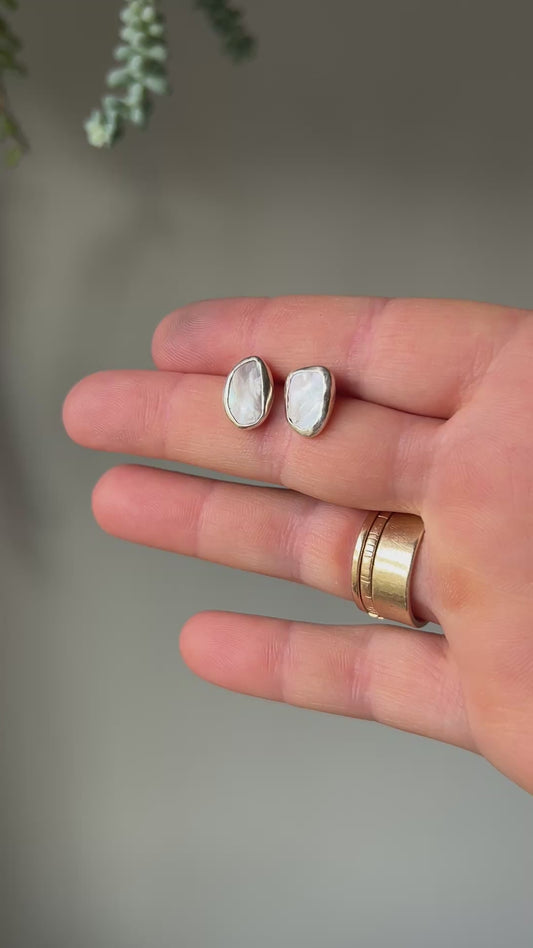 Mussel Shell Studs #1