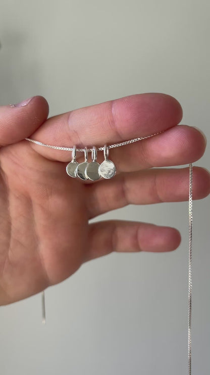 Custom Sterling Silver Dot Necklace