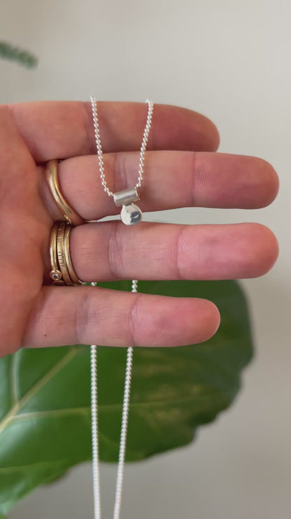 Silver Traveler Dot Necklace