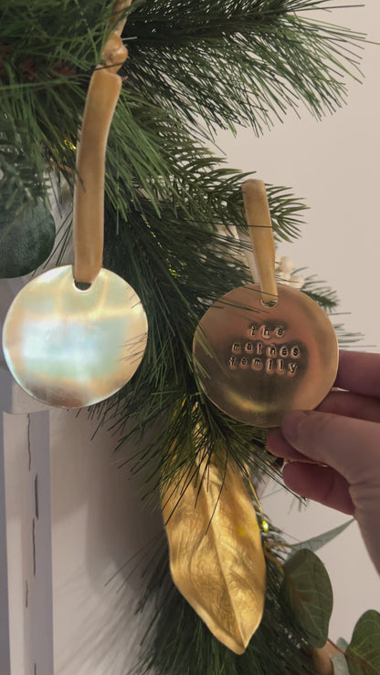 Custom Brass Ornament