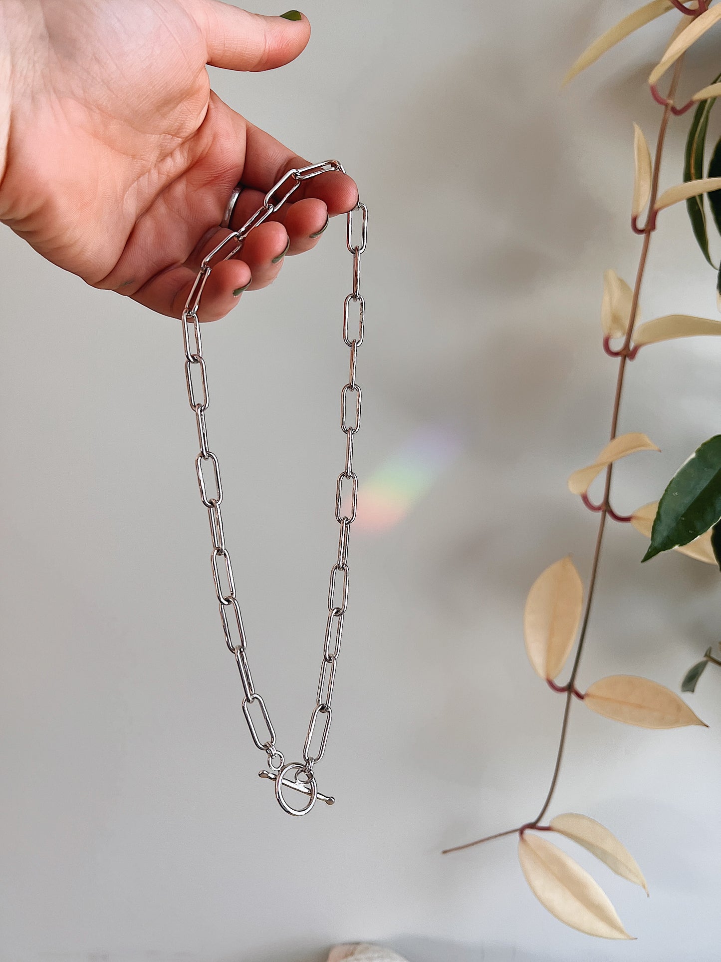 Paperclip Chain Necklace Toggle