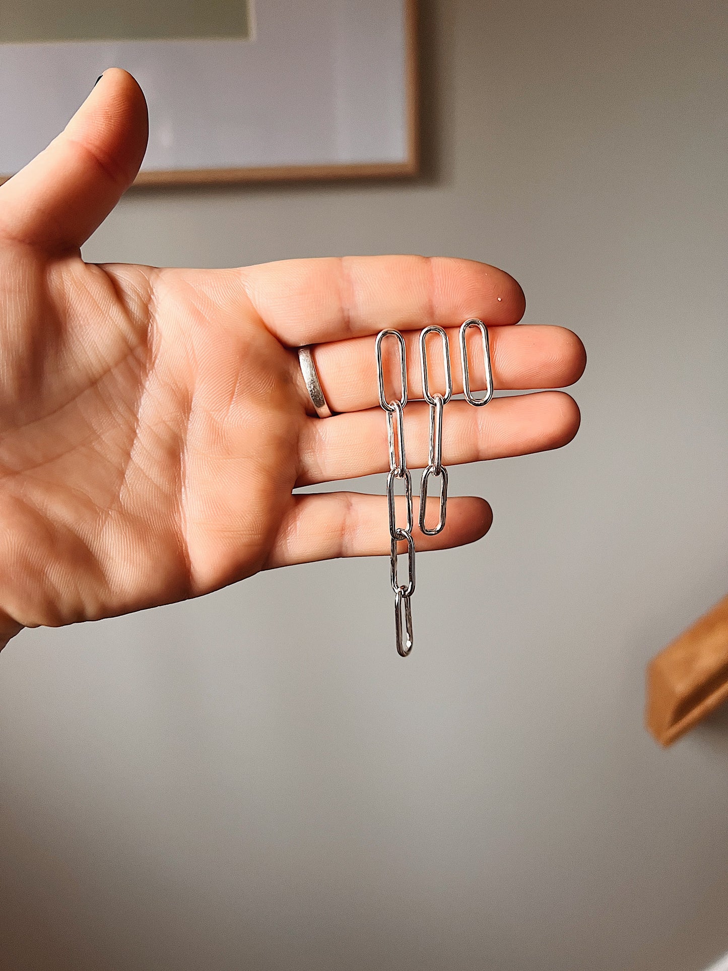 Paperclip Chain Studs